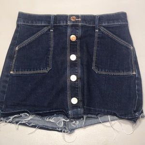 Abercrombie kids girls denim jean skirt